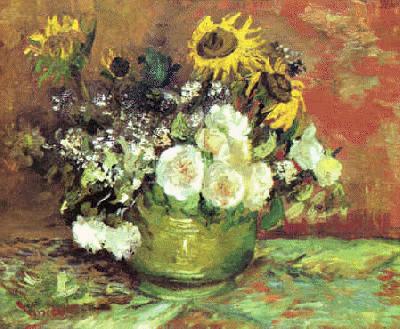 Vincent Van Gogh Roses Tournesols oil painting picture